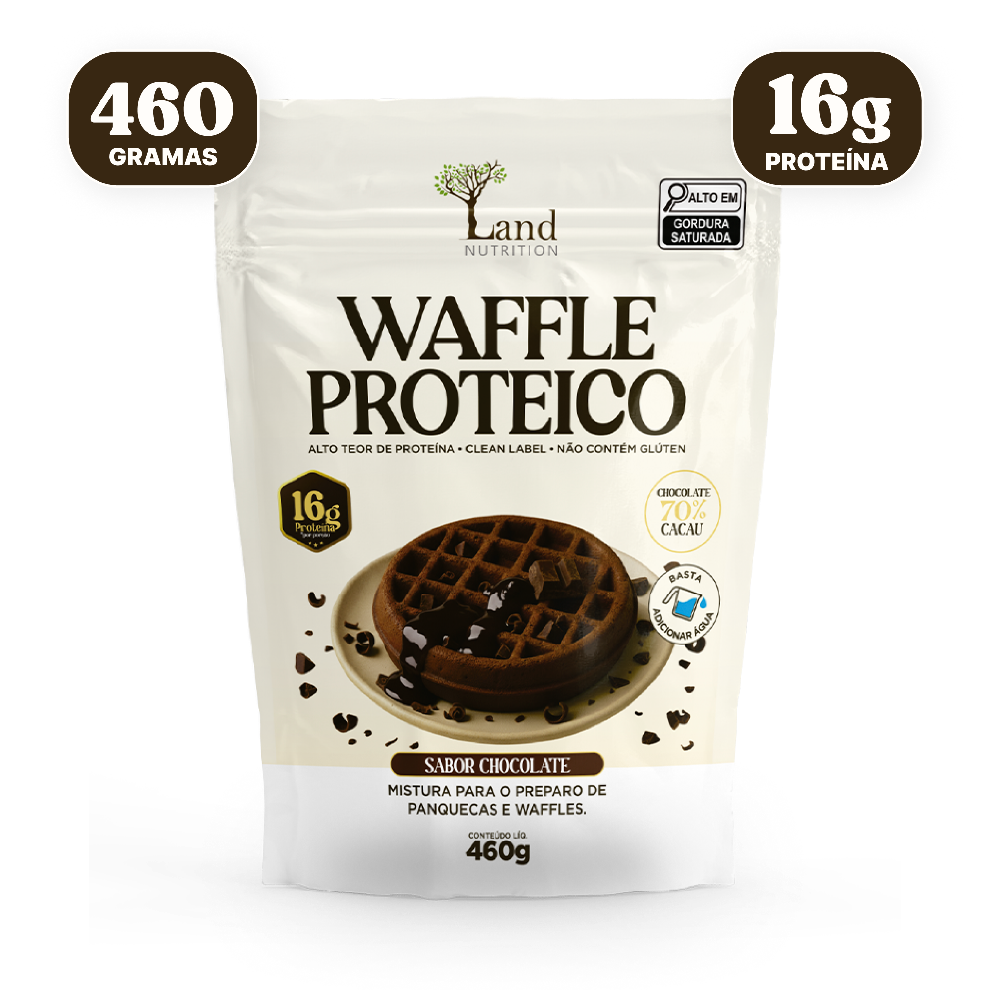 Waffle Proteico Chocolate (460g)