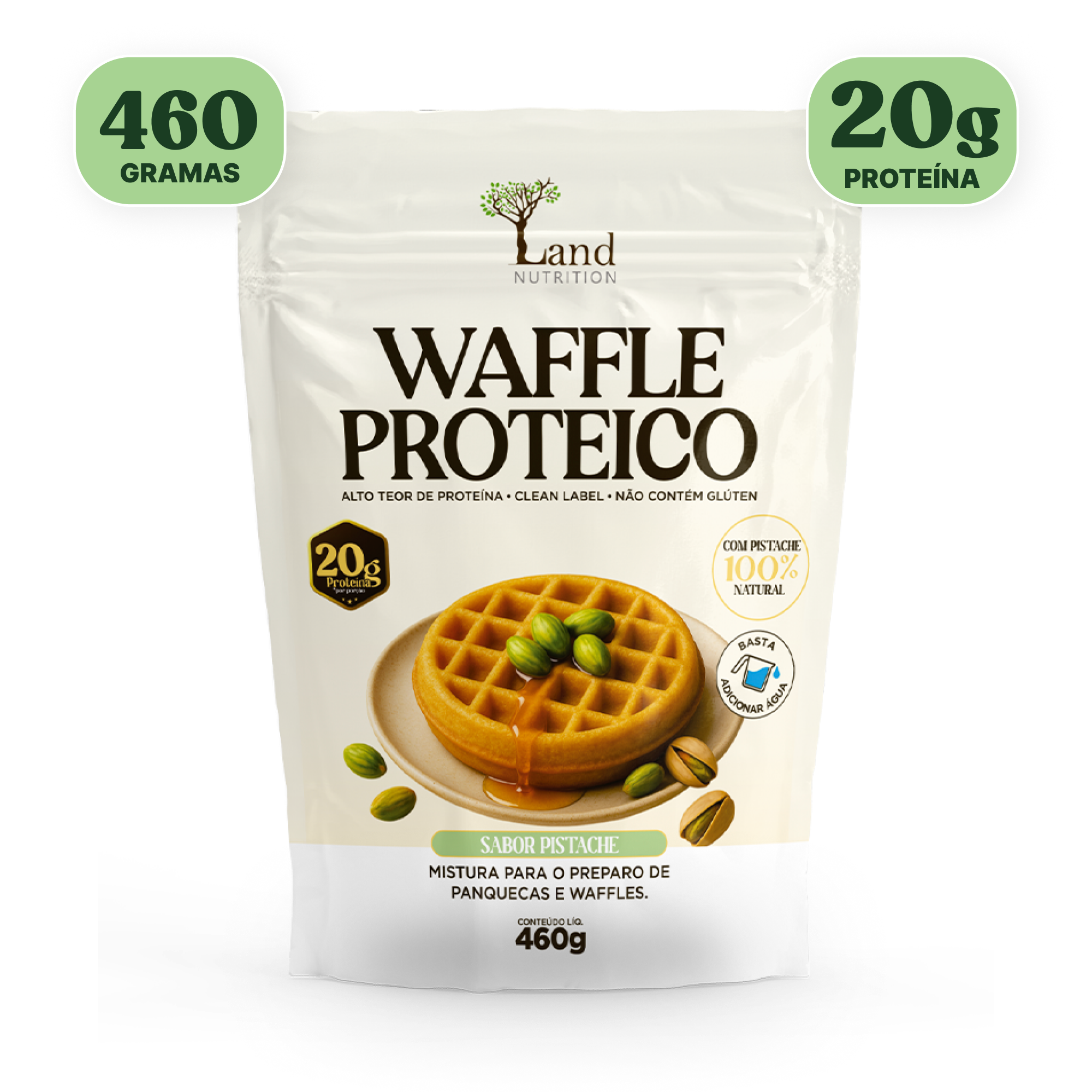 Waffle Proteico Pistache (460g)