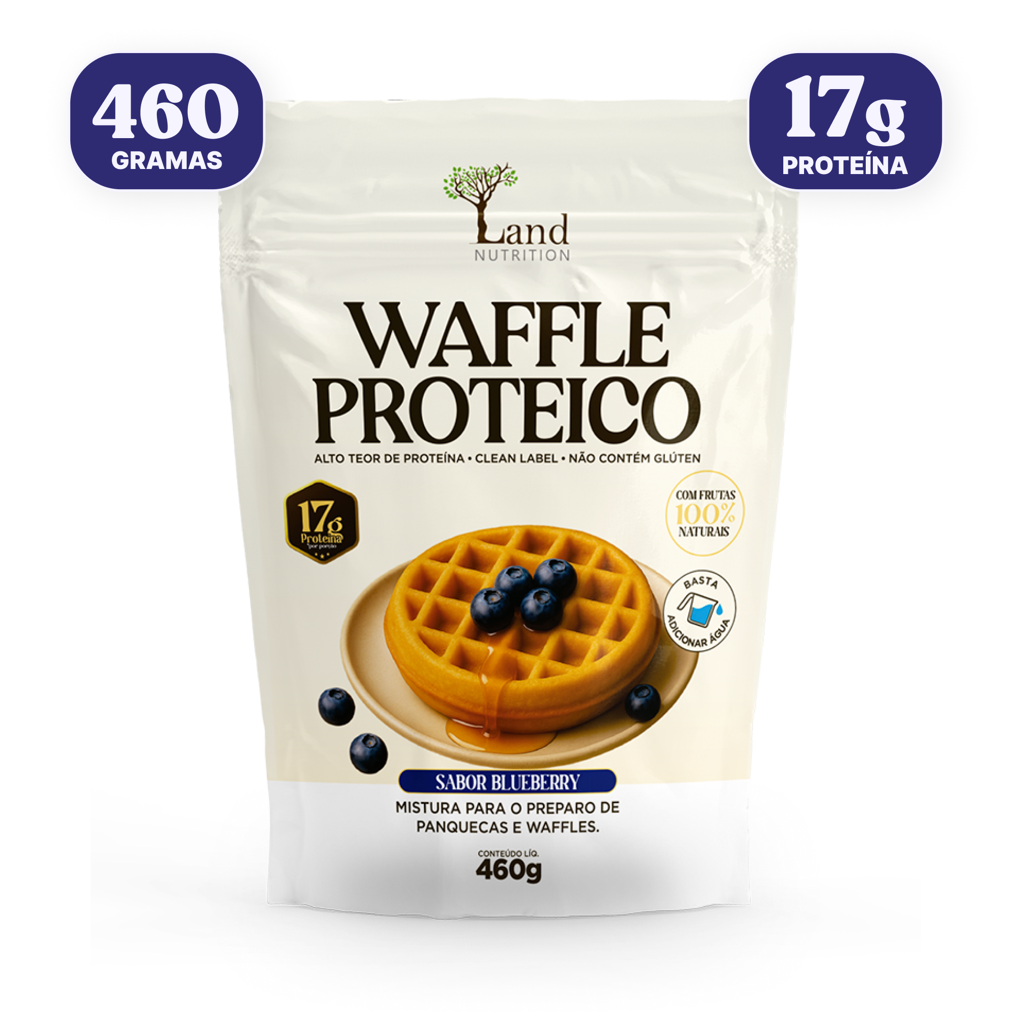 Waffle Proteico Blueberry (460g)
